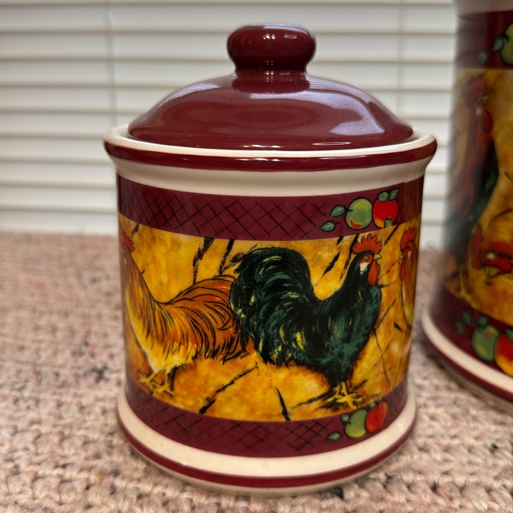 Rooster Canister Set